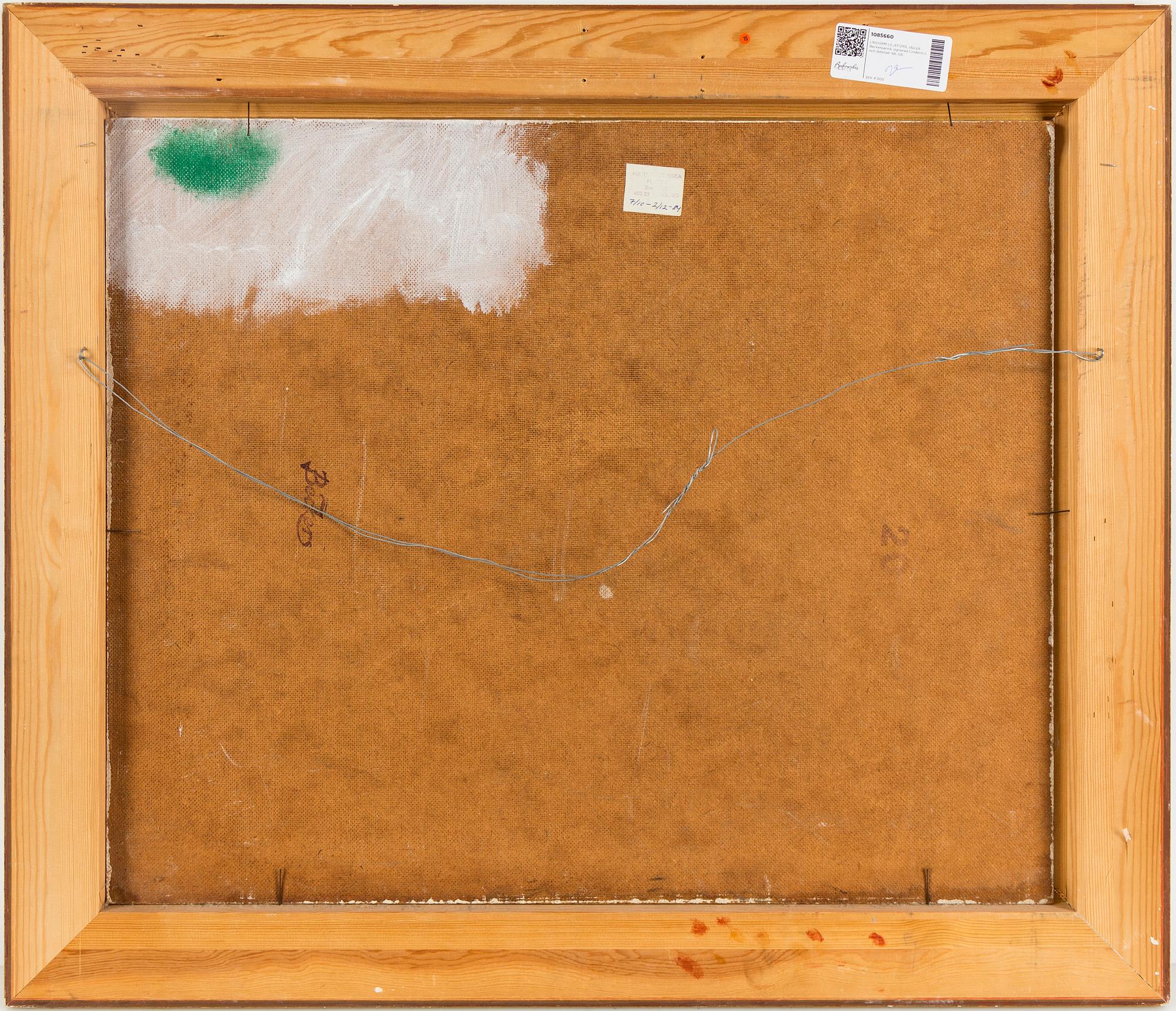 LINDORM LILJEFORS, oil on panel (masonite), signed Lindorm L and dated -66.