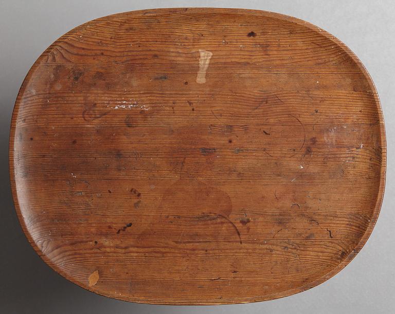 Axel Einar Hjorth, a stained pine "Utö" table, Nordiska Kompaniet, Sweden 1930's.