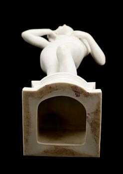 PER HASSELBERG, efter, figurin, parian, sign Gustafsberg 03 P Hasselberg Paris.