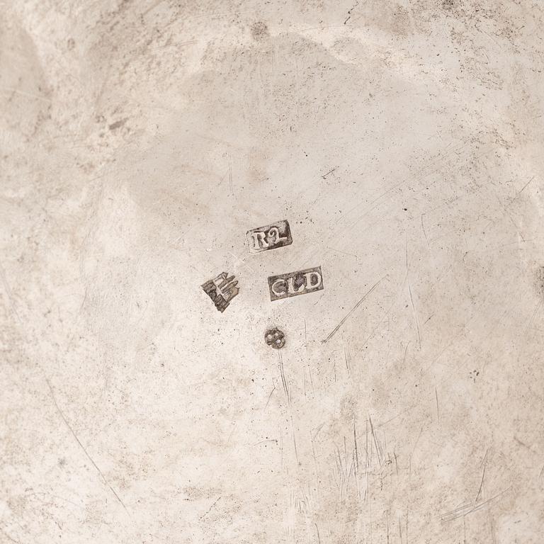 Christian Lundahl, kaffekanna, silver, Skara, 1799.