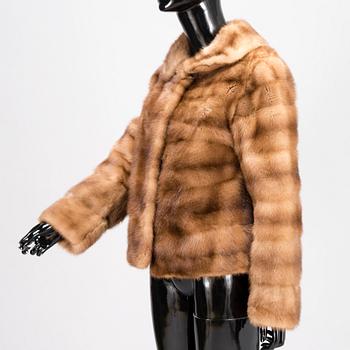 Short Mink Fur Jacket.