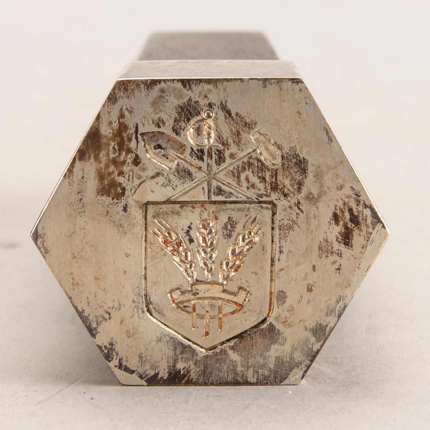 A Swedish 20th century sterling seal mark of Wiwen Nilsson Lund 1969.