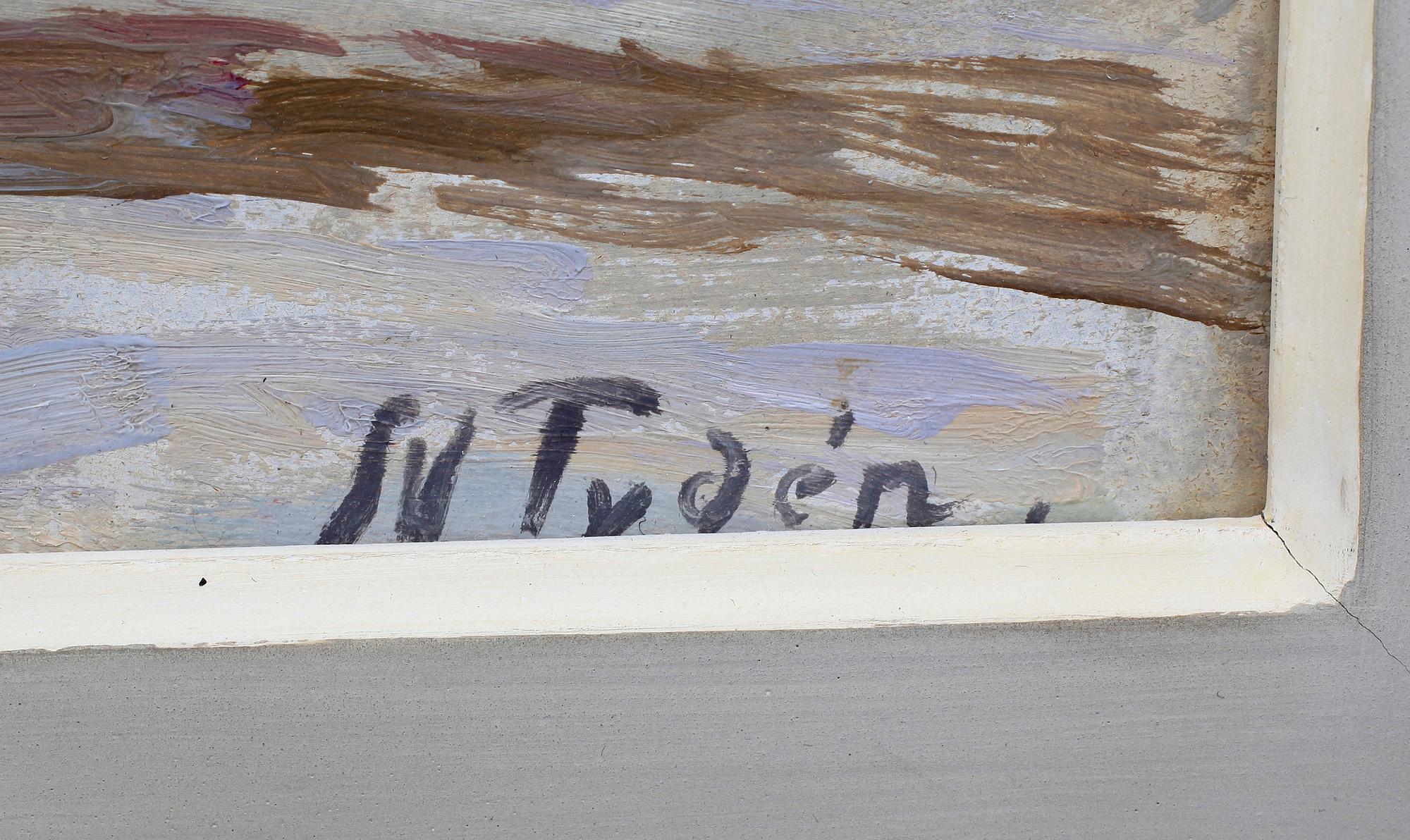 NILS TYDÉN, olja på pannå sign.