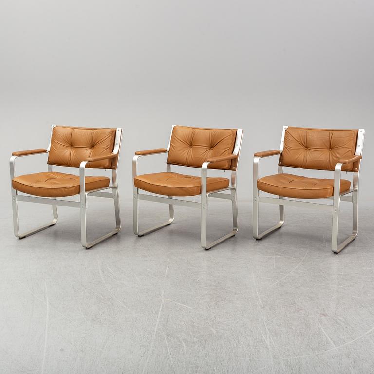 KARL ERIK EKSELIUS, fåtöljer 3 st, "Mondo", JOC.