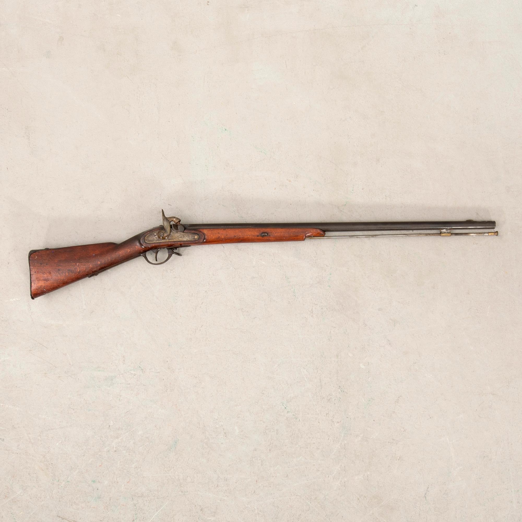 A percussion rifle, Swedish, m/1851 alteration model.