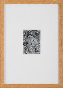 PETER WEISS, tusch på papper, signerad, utförd 1953.