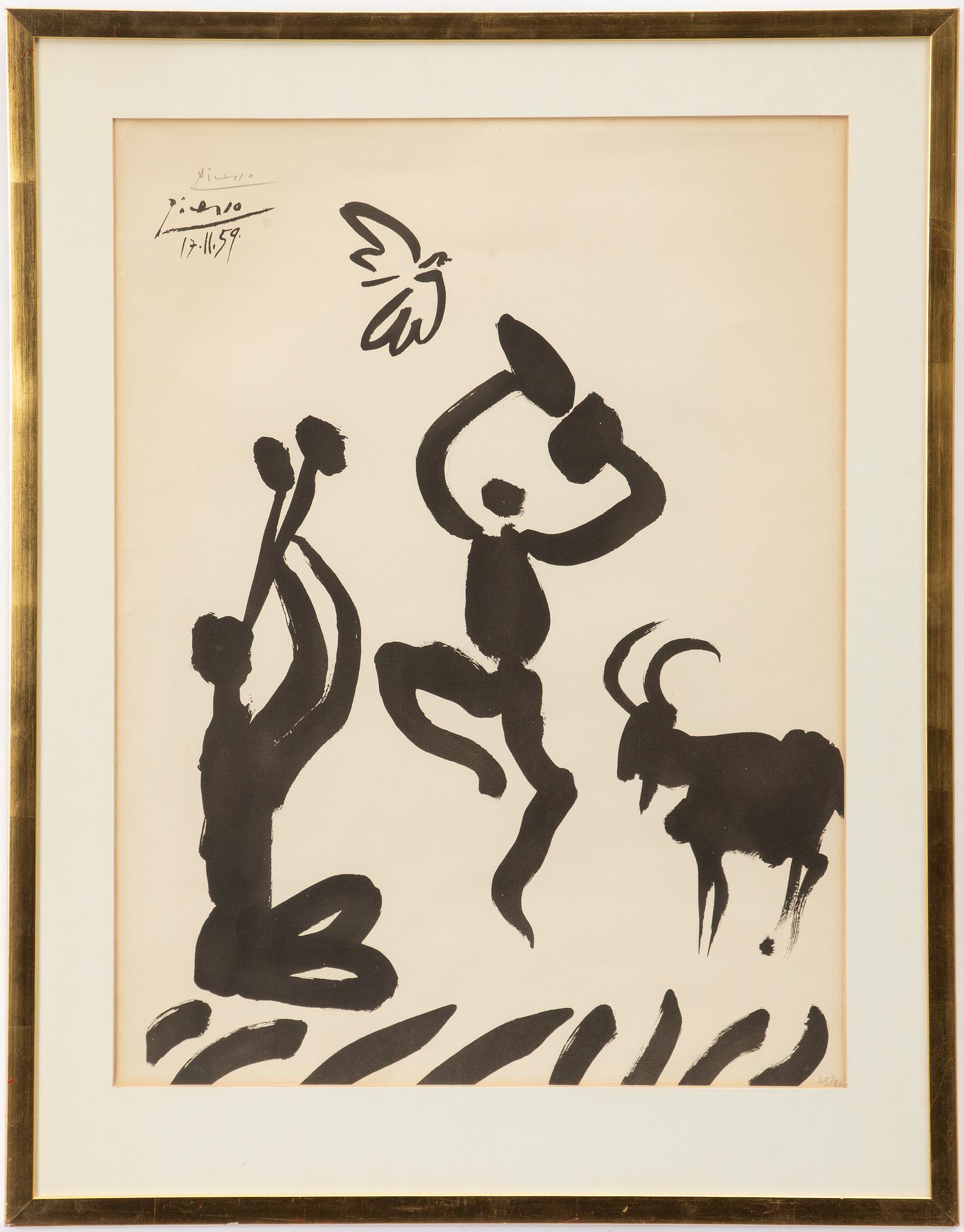 Pablo Picasso, efter, "La Danse du Berger/"Faune et le bouc".