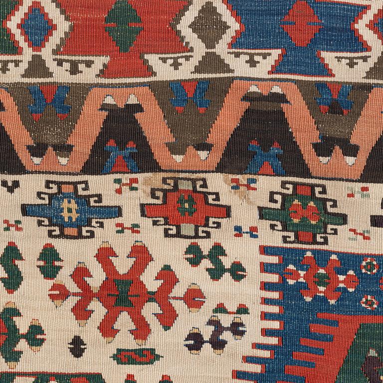 An antique Anatolian kilim, ca 324 x 169 cm.