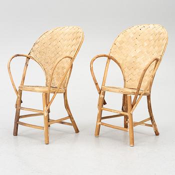 Armchairs, 6 pieces, “LC-Stolen”, Möbelfirma Gösta Westerberg, circa mid-20th century.