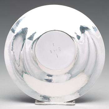 Harald Nielsen, a sterling bowl with cover and stand, Georg Jensen, Denmark 1933-44, design no 610.