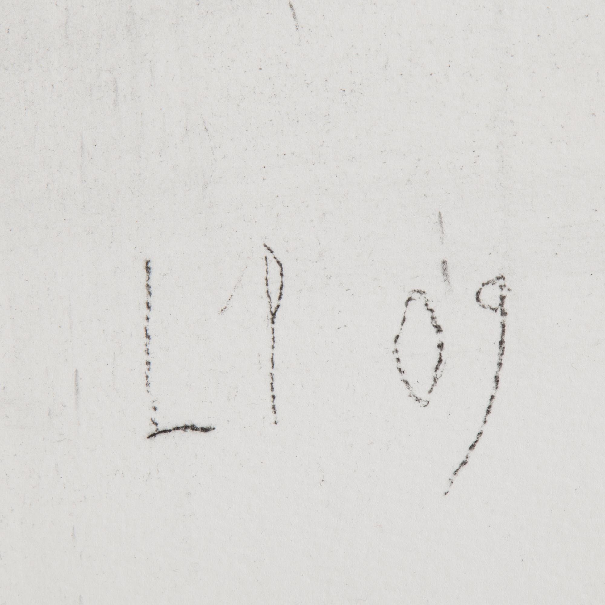 LEIF PETERSSON, drawing, signed and dated 09.