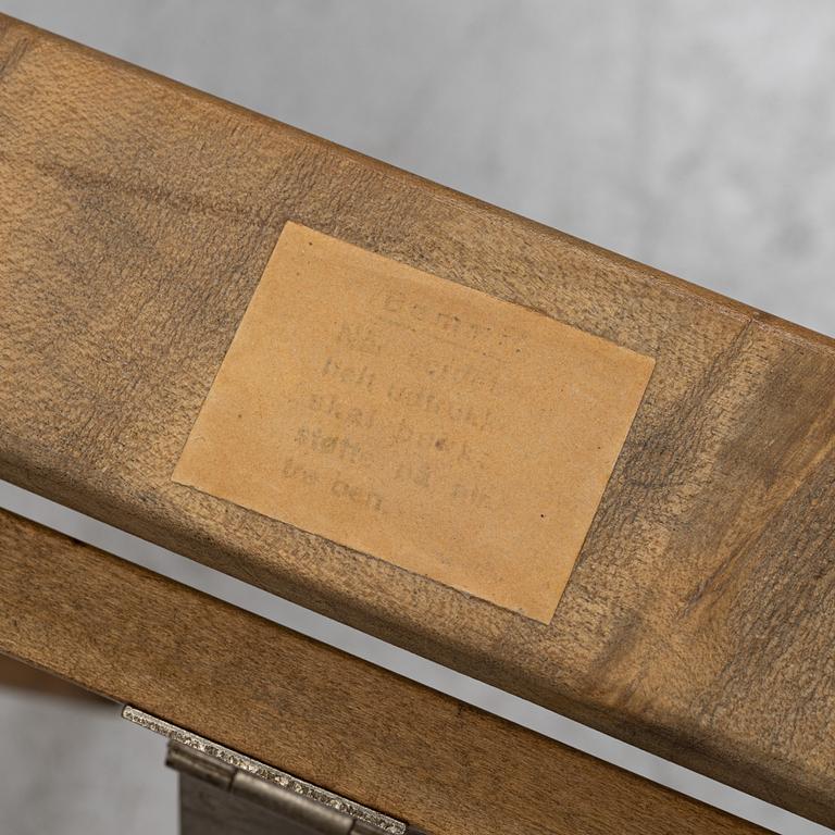 Dining set, 6 "Compass" chairs by Kai Kristiansen, Denmark, and 1 dining table with 4 extension leaves, 1960s.