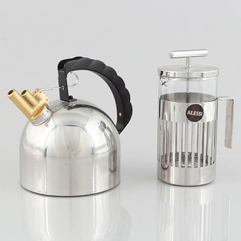 Eight pieces of Alessi homeware.