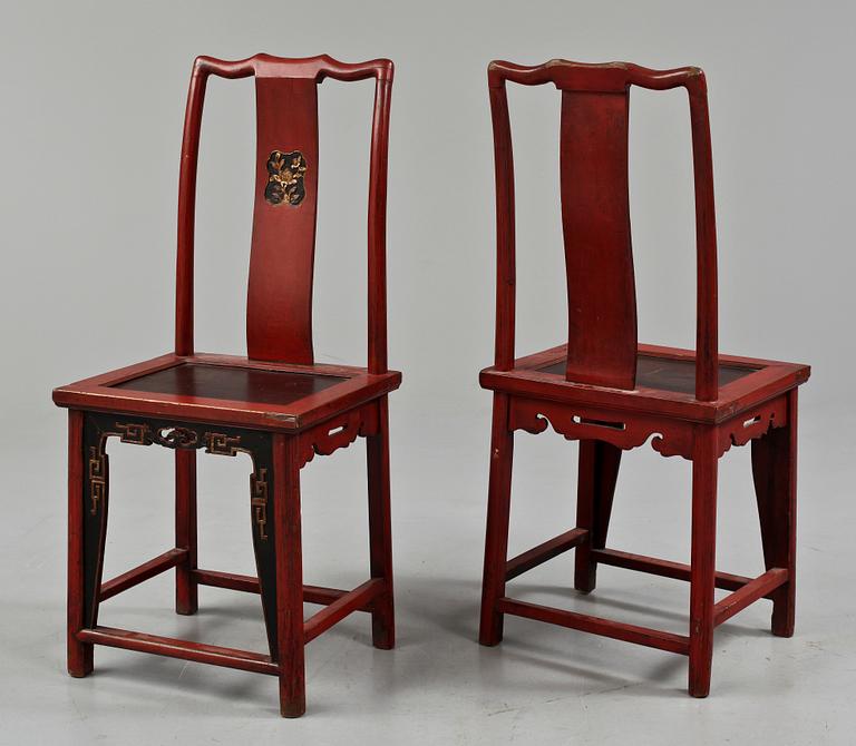 STOLAR, ett par, Kina, 1900-tal.