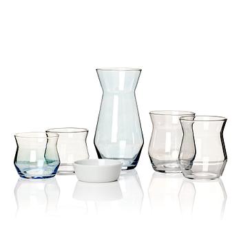 Claesson Koivisto Rune, "Skeppsholmen", a glass and ceramic set(6), prototypes, Sarasa, Japan, 2010.