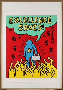 Keith Haring · KEITH HARING (Efter), färgserigrafi, utgiven för Playboy.