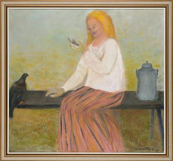 Tellervo Töyry, oil on canvas, signed and dated -79.
