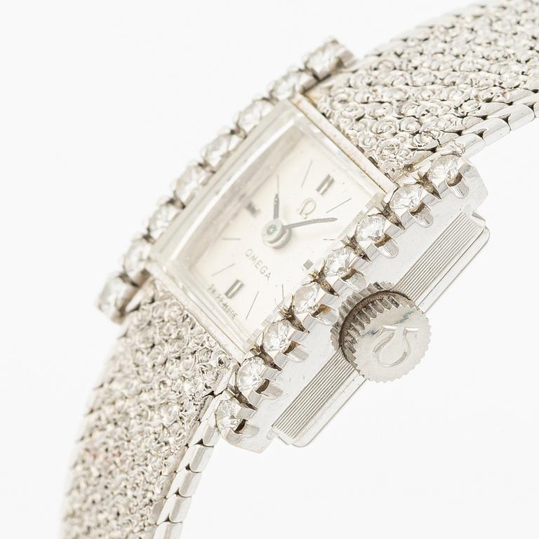 Omega, armbandsur, 14 x 17 mm.