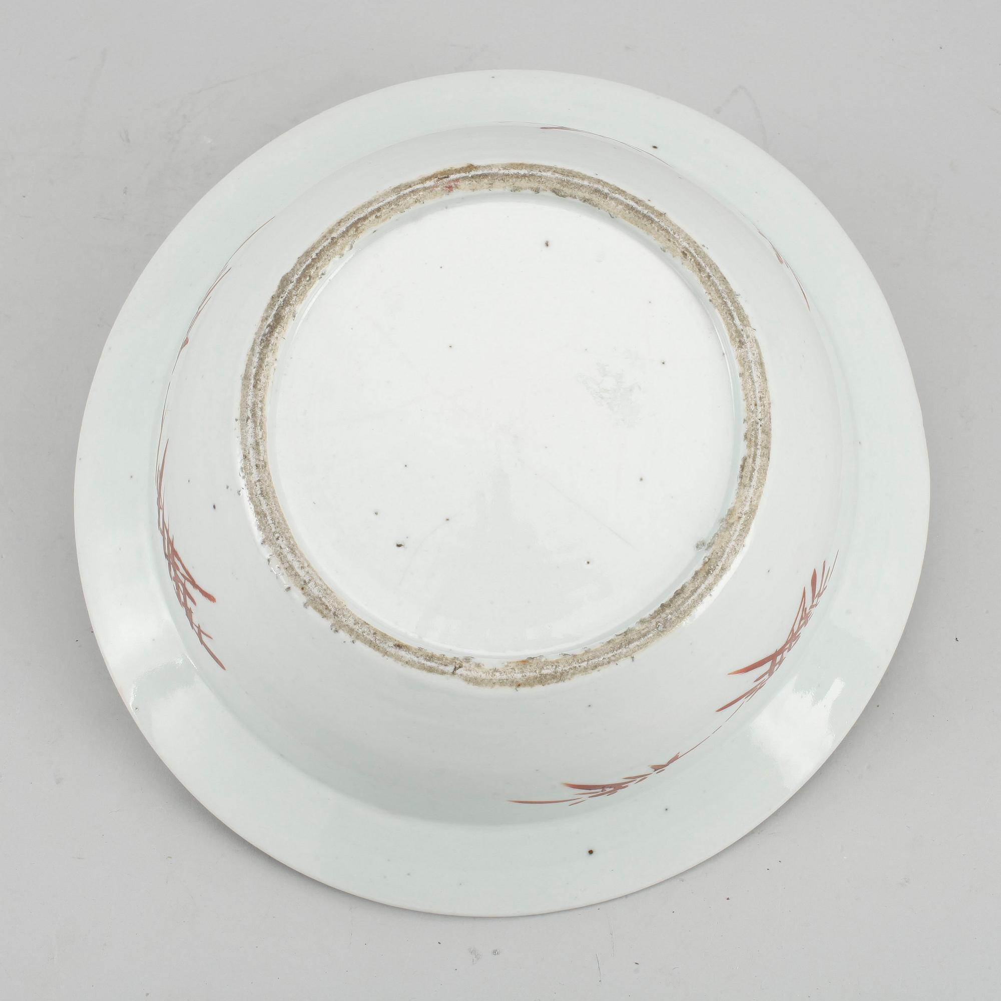 TVÄTTFAT, porslin, Kina 1800-talets andra hälft.