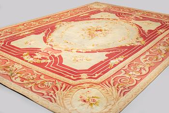 A carpet, tapestry weave, ca 625 x 431,5 cm, Aubusson the middle of the 19th century - around 1900, France.