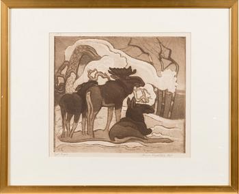 LENNART SEGERSTRÅLE, etching, signed and dated 1924.