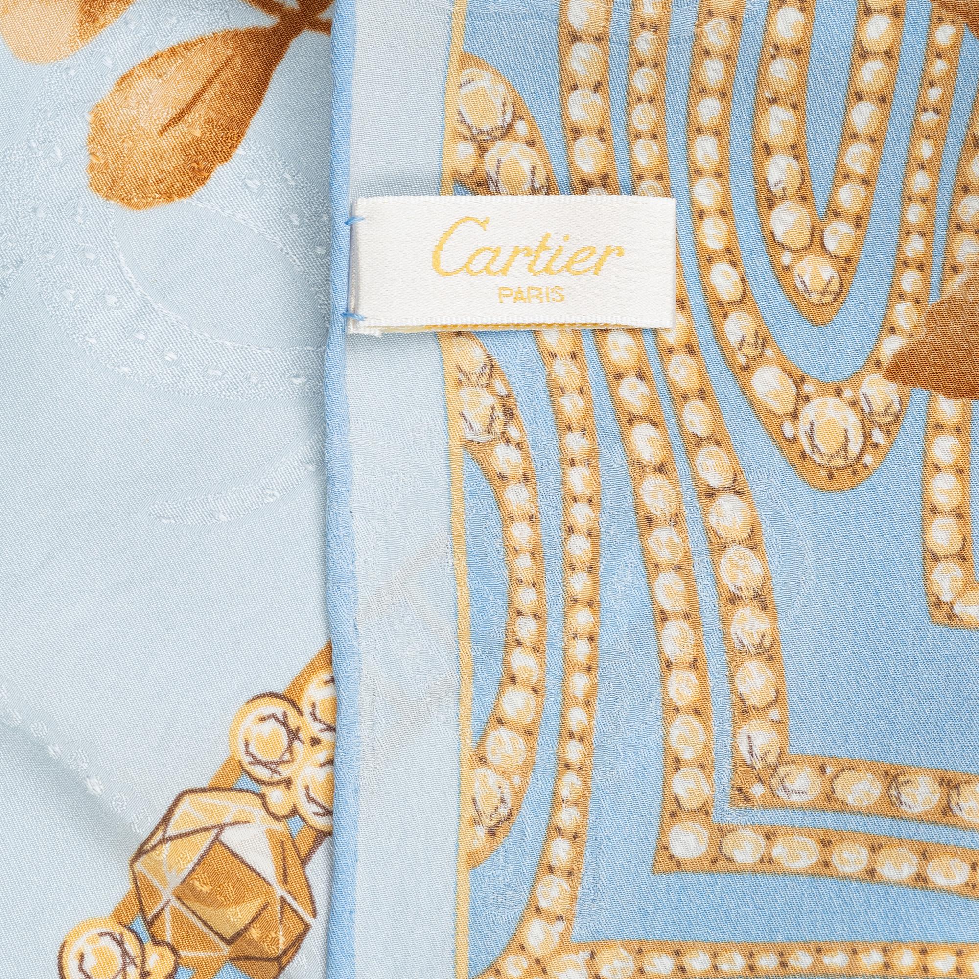 Cartier, scarf, "Poem de Baudelaire".