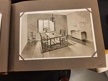 Axel Larsson, a set of 6+4 'Thule' chairs, Svenska Möbelfabrikerna Bodafors for PUB, Sweden, 1937.