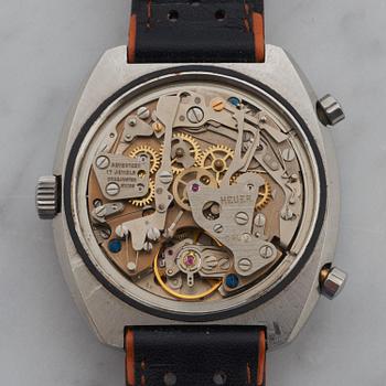 HEUER, Montreal, "Tachymetre, Pulsations", chronograph, wristwatch, 42 x 48 mm,