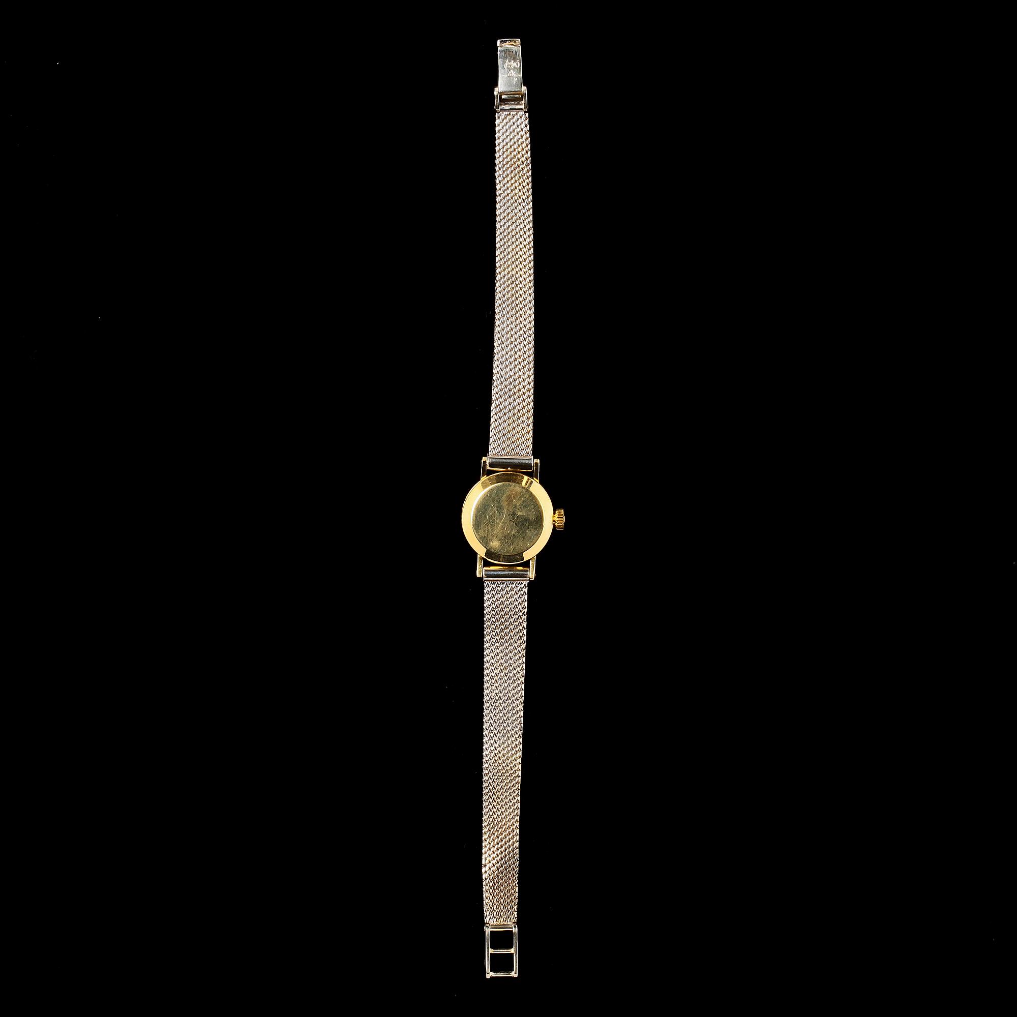 ARMBANDSUR, Omega, 18k guld och vitguld med 28 briljanter, tot 0.24 ct, vikt 27 g.