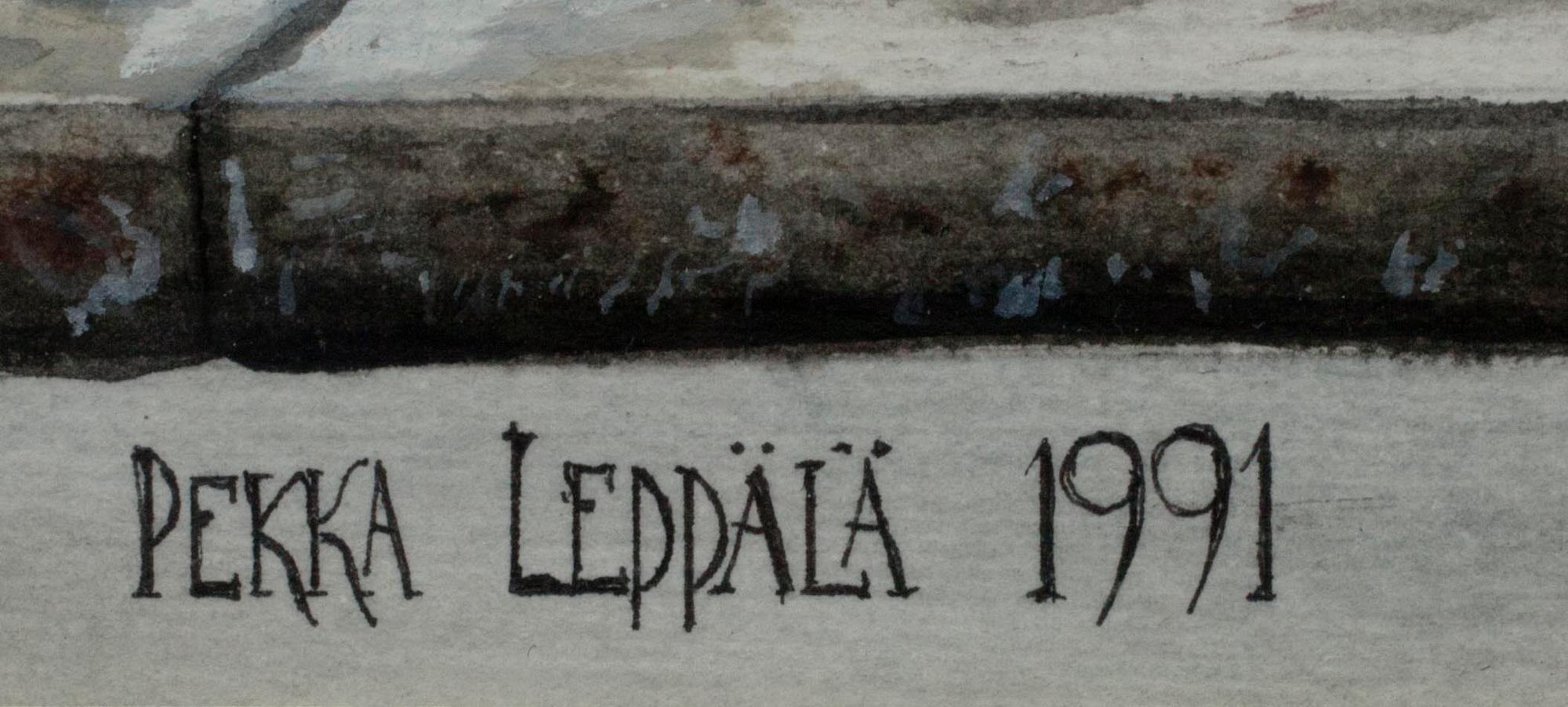 PEKKA LEPPÄLÄ, akvarell, signerad och daterad 1991.