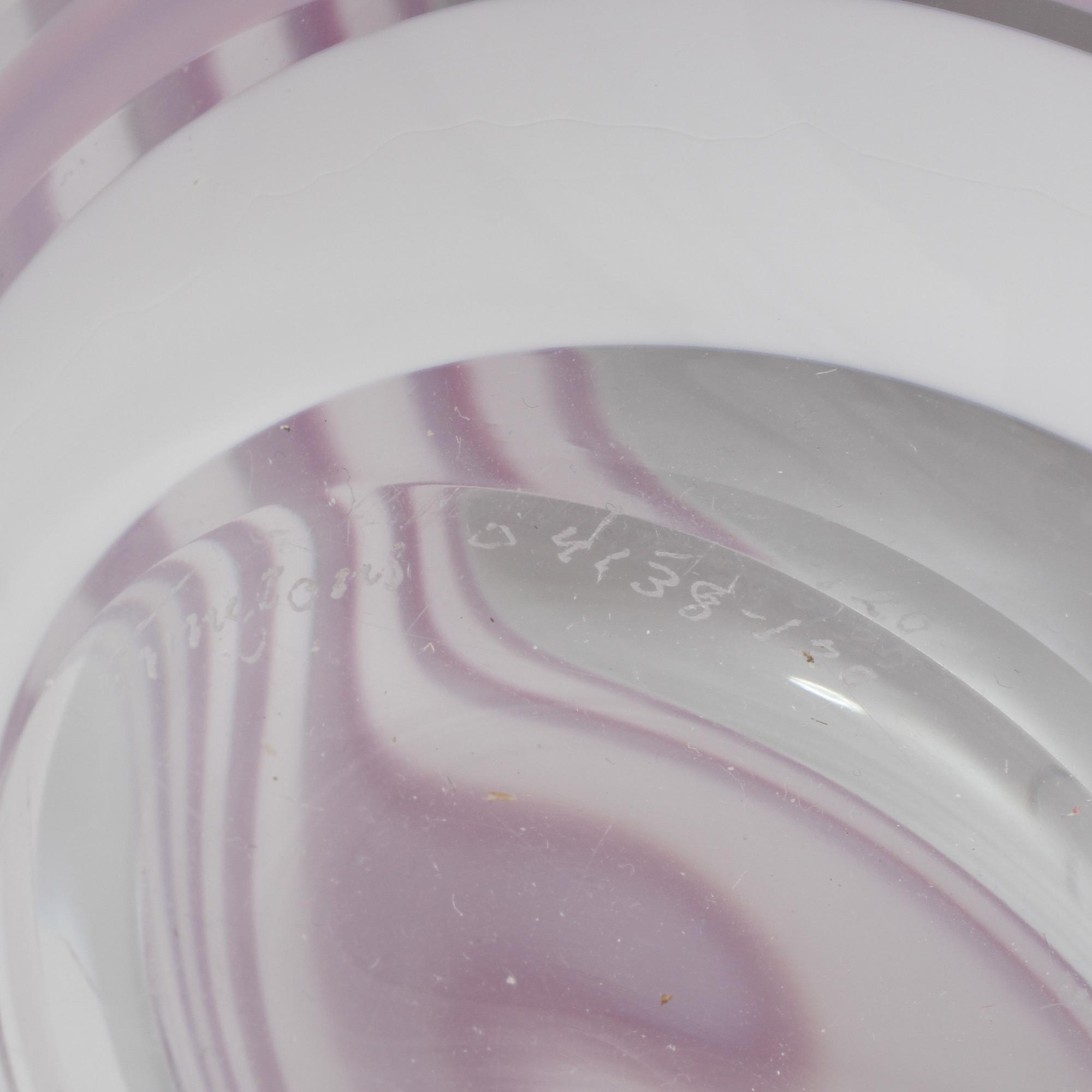 SKÅL, glas, Ingeborg Lundin, Orrefors, signerad och numrerad.