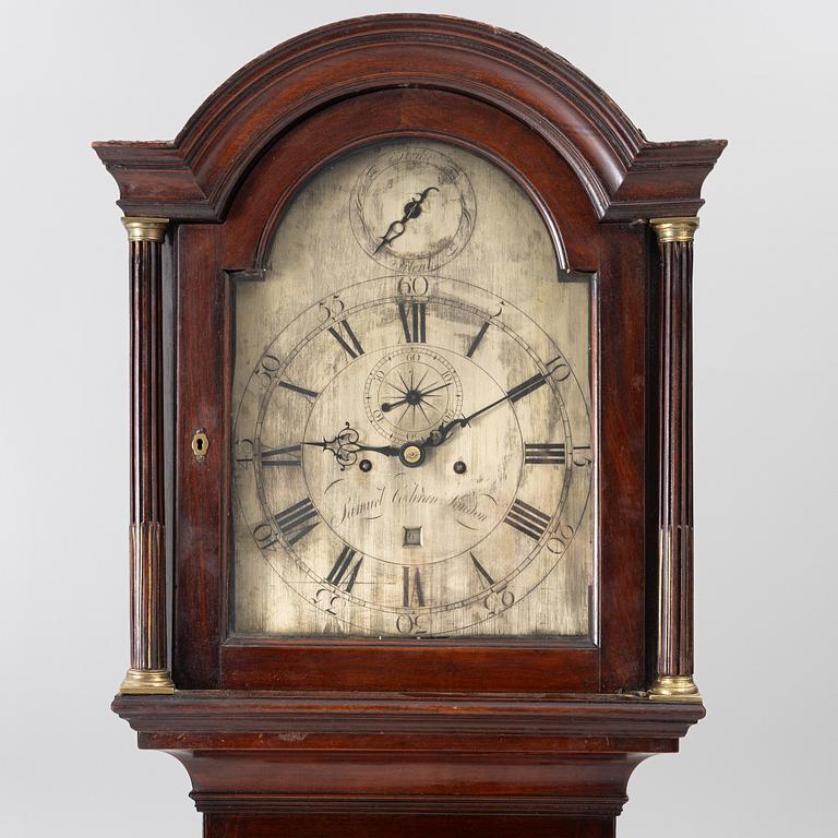 Longcase clock, 19th century, England.