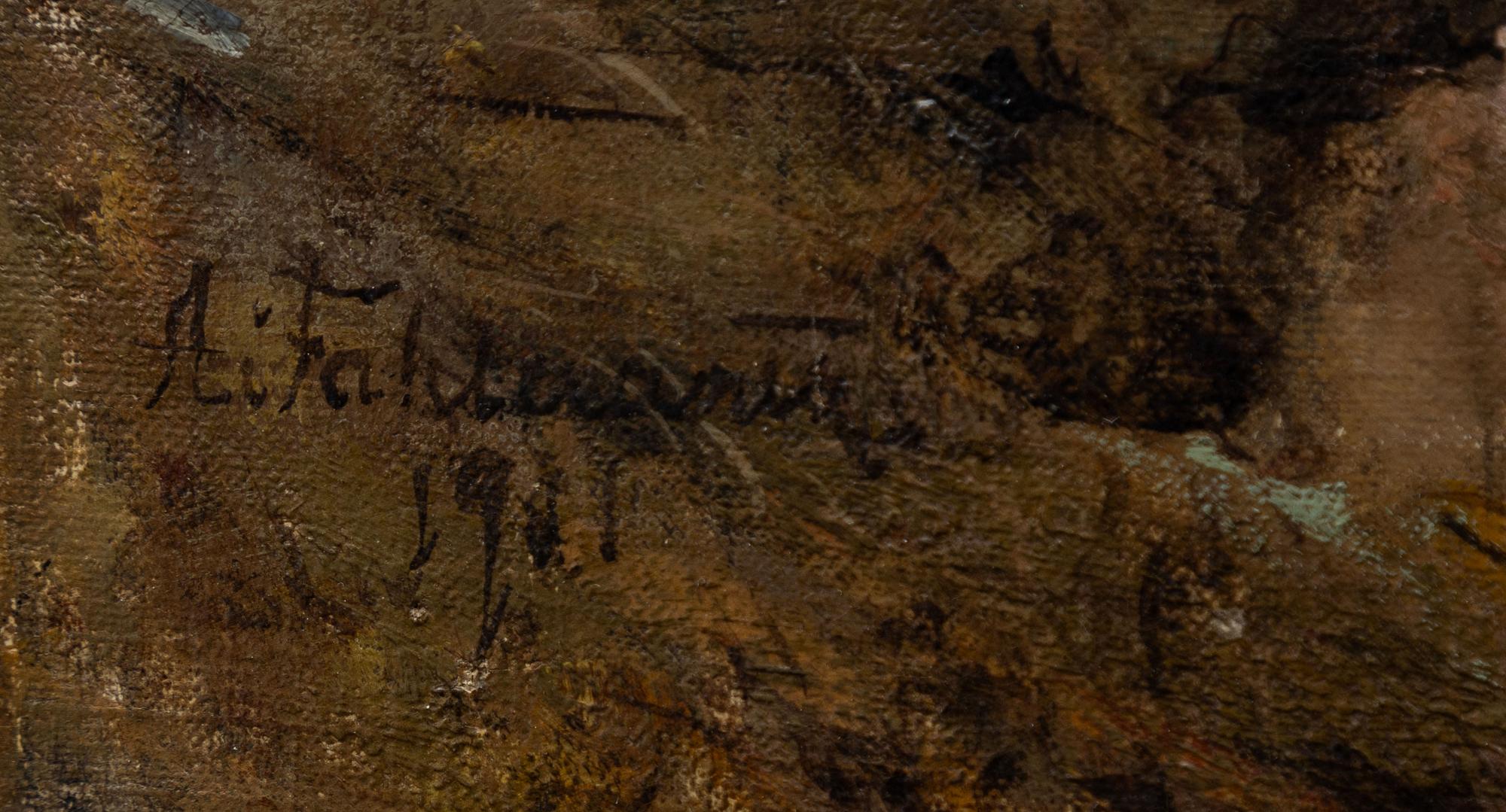 Axel Fahlcrantz, "Skogsinteriör" (Im Wald).