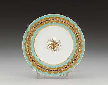 A set of 13 French Empire plates.