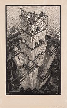 445. Maurits Cornelis Escher, "The Tower of Babel" ("Turm von Babel").