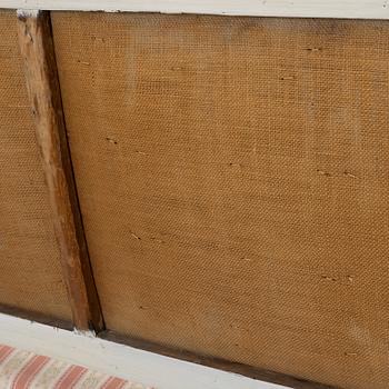 A Gustavian sofa, late 18th century.