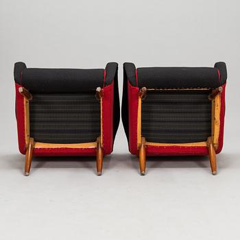Kurt Hvitsjö, fåtöljer, ett par, modell 461, Isku 1900-talets mitt.
