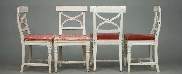 STOLAR, 2+2, sk Bellmanstolar, 1800-talets början.