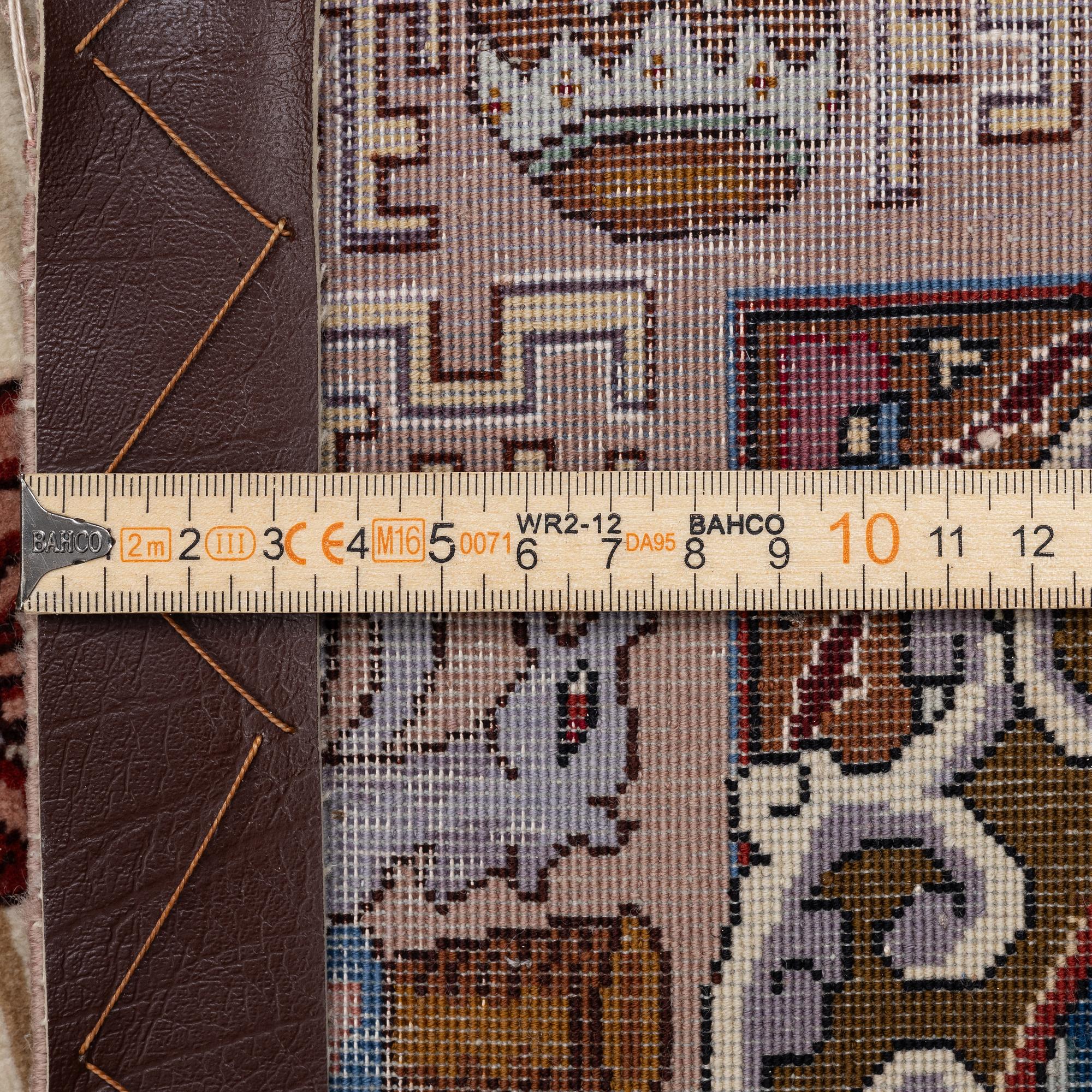 Rug, Tabriz pictorial, approx. 316 x 195 cm.