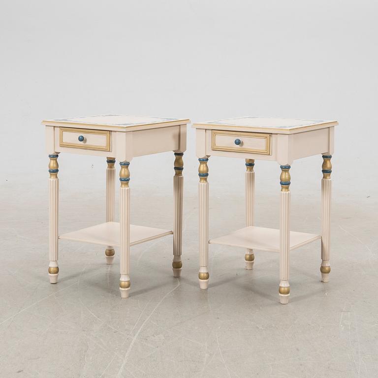Sängbord, 1 par, 1900-/2000-tal.