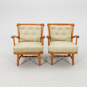 Armchairs, a pair by Göperts, mid-20th century.