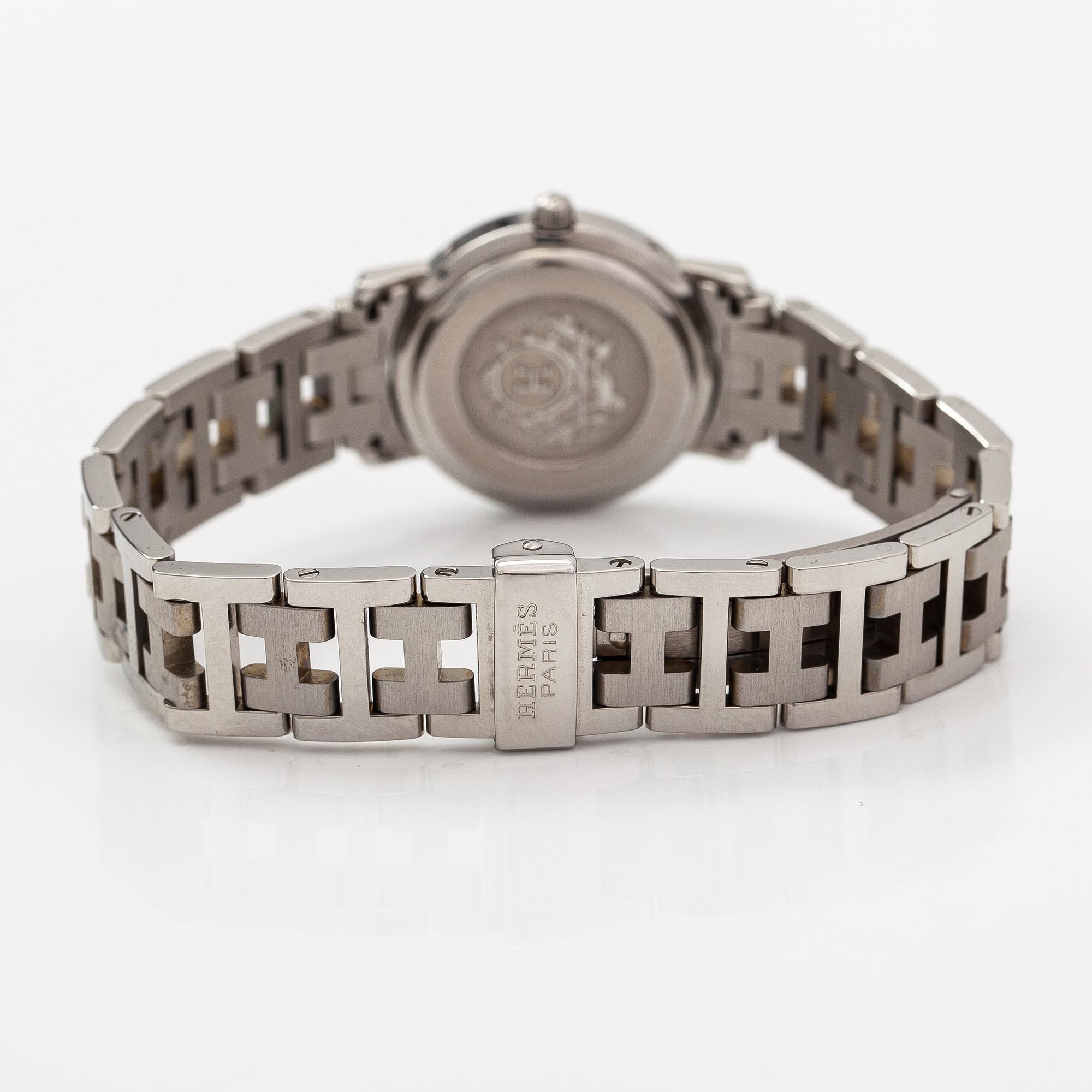 Hermès, Clipper, wristwatch, 24 mm.