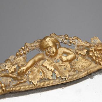 BORDSPLATEAU, förgylld brons, 1800-talets mitt.