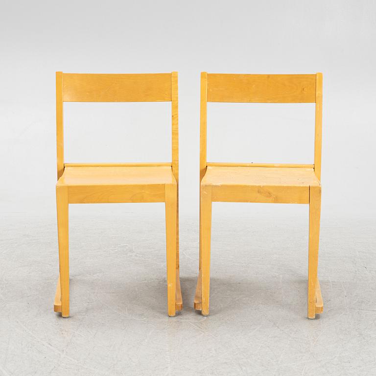 Stolar, 10 st, "Orkesterstolen", 1900-talets mitt.