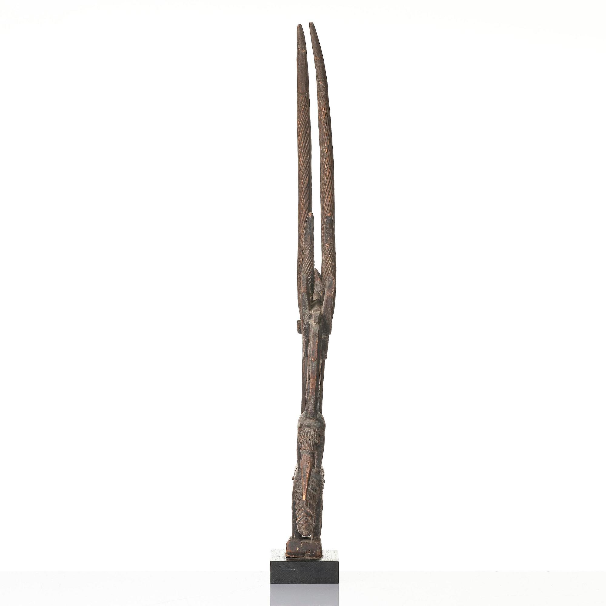 A Bamana Chi Wara headdress, Mali, presumably first part 20th centuryr.