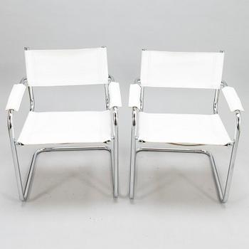Four Italian armchairs from second half of the 20th century.
