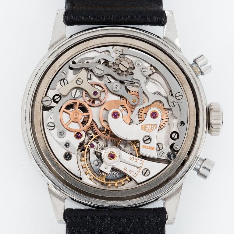 HEUER, kronograf, "Gilt Dial".