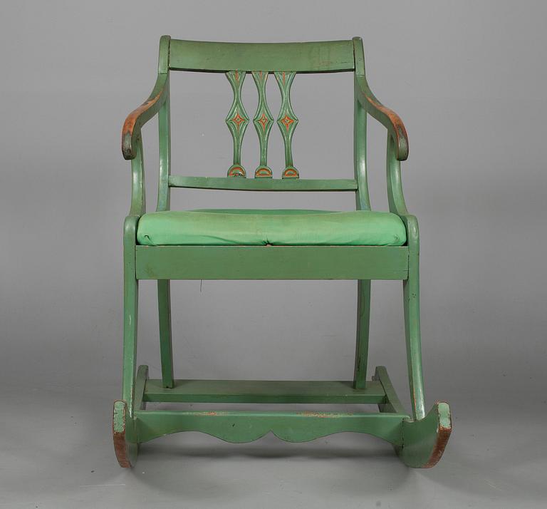 GUNGSTOL, biedermeier, Finland 1800-talets första hälft.