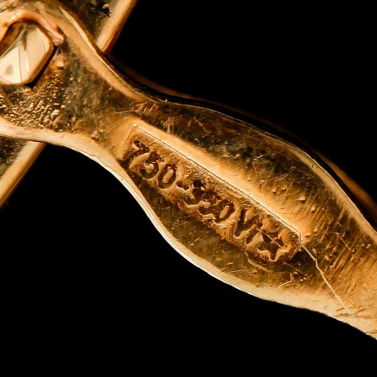 MANSCHETTKNAPPAR, 1 par, 18 k guld. Vikt ca 13,5 g.