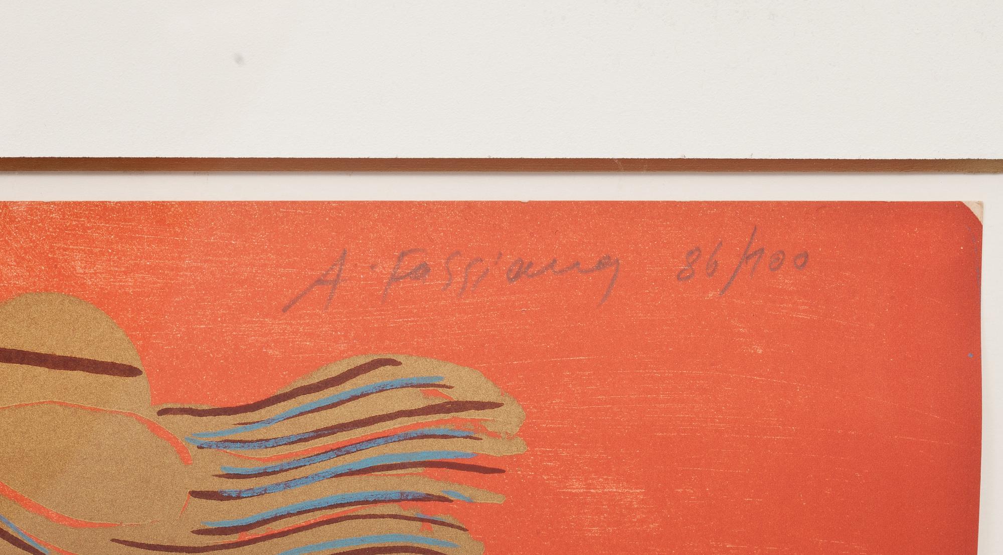 ALEXANDRE FASSIANOS, färglitografi, signerad och numrerad 86/100.